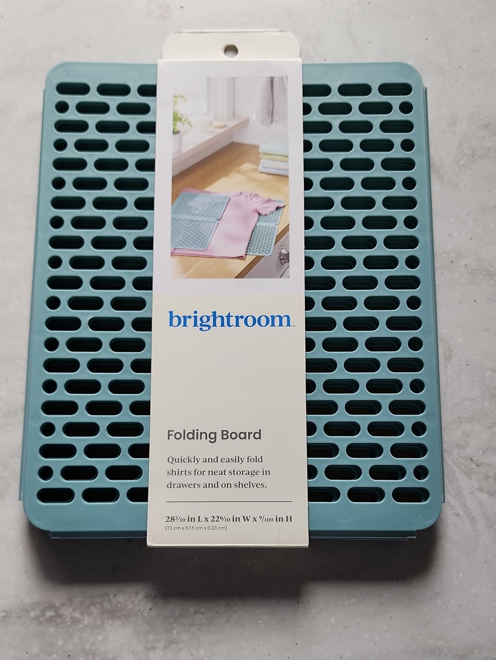 brightroom Folding Board in Teal - Shirt Organizer